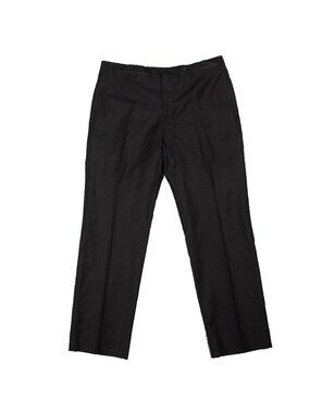 Versace Tuxedo Pants Black Wool Trousers Silk Stain Waistband & Trim 32x29